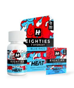 Straight Heat Eighties 7-Hydroxy Chewable Tablets Blue Razz 80mg Per Tablet