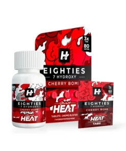 Straight Heat Eighties 7-Hydroxy Chewable Tablets Cherry Bomb 80mg Per Tablet
