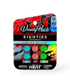 Straight Heat Eighties 7-Hydroxy Chewable Tablets Variety Pack 80mg Per Tablet