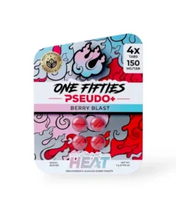 Straight Heat One Fifties Pseudo Chewable Tablets Berry Blast 150mg