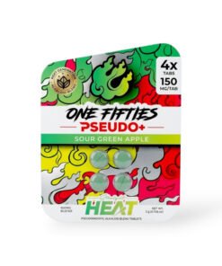 Straight Heat One Fifties Pseudo Chewable Tablets Sour Green Apple 150mg