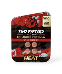 Straight Heat Two Fifties 7-Hydroxy Chewable Tablets Wild Cherry 250mg